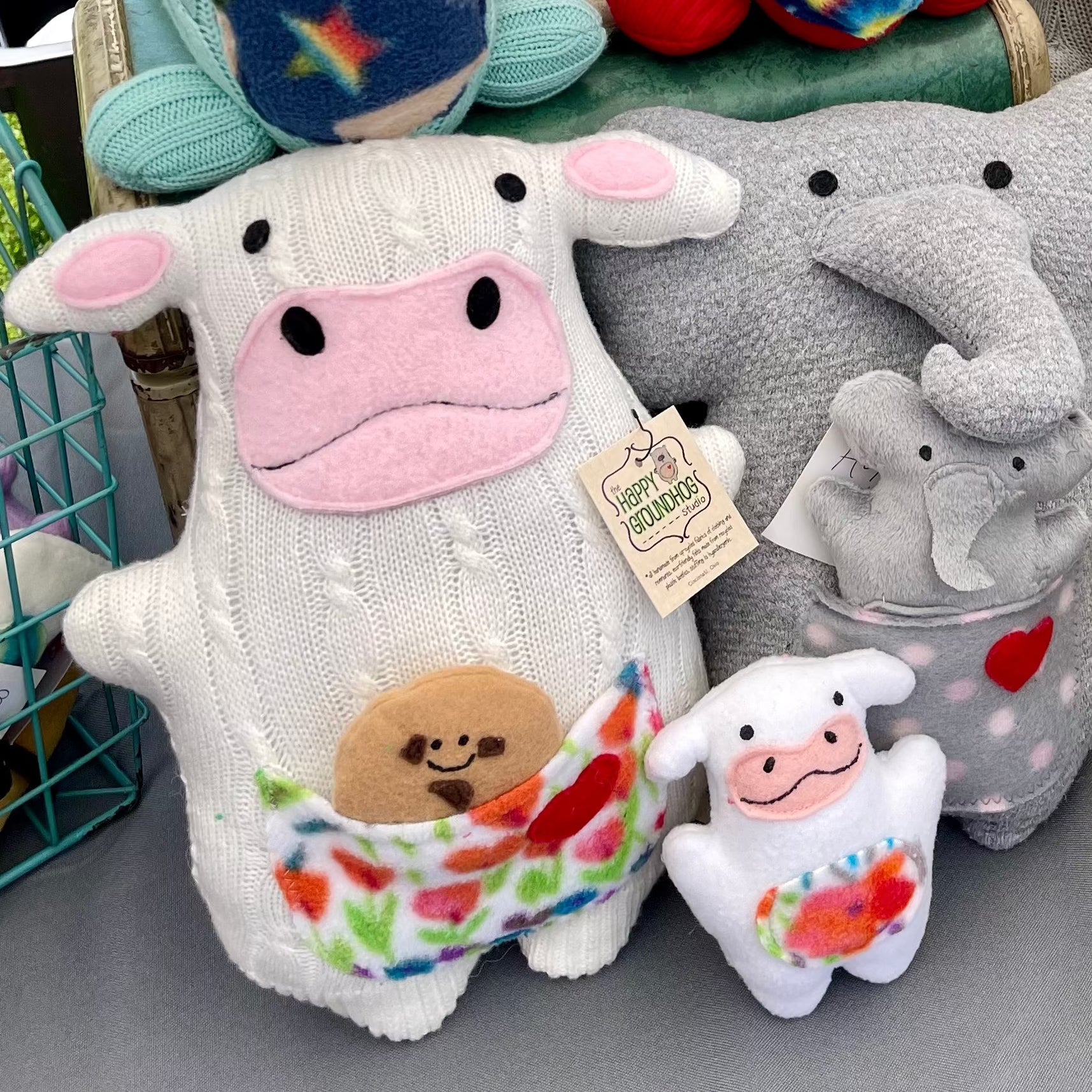 Cow Stuffed Animal – The Happy Groundhog Studio