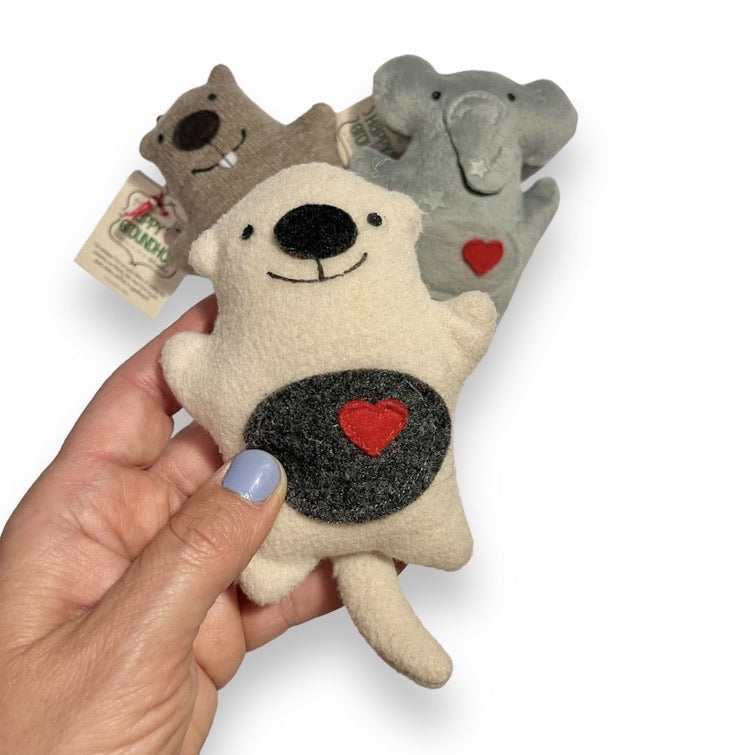 Sea Otter ornament mini stuffed animal – The Happy Groundhog Studio